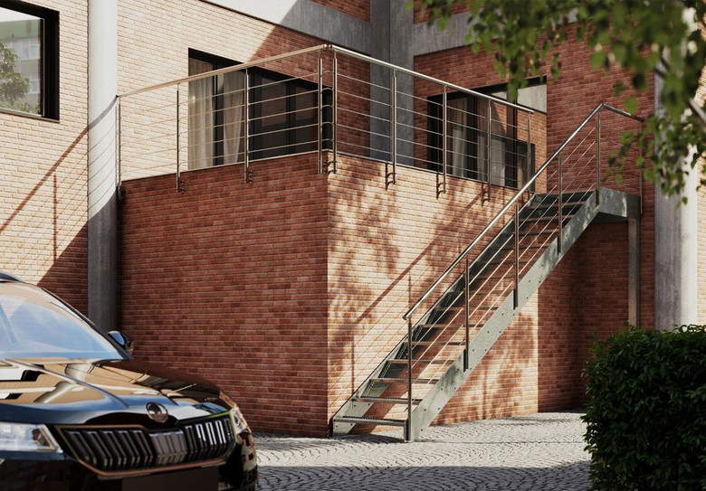 Bo�nicov� kombinovan� exteri�rov� schodi�t� INDUSTRY. Foto: JAP FUTURE