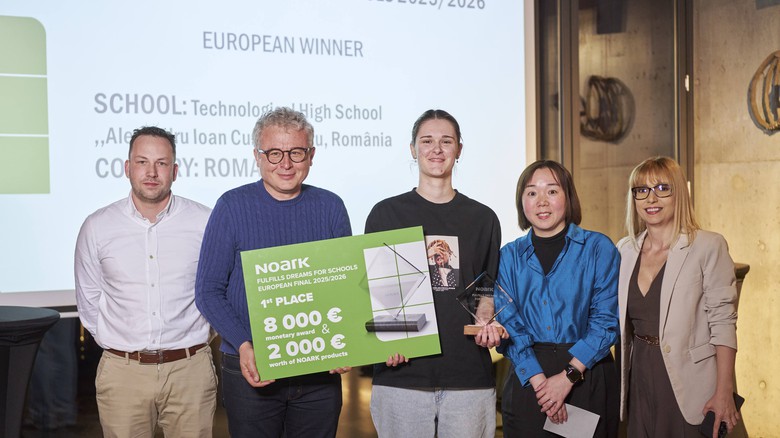 Pátý ročník soutěže Noark plní sny školám vyhrál rumunský tým