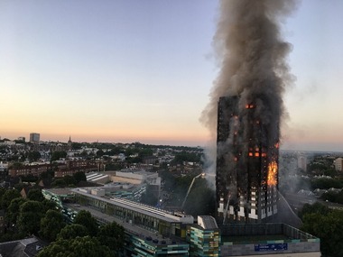 Obr.&nbsp;č.&nbsp;4 – Tragický požár Grenfell tower 2017