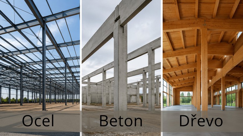 Válka materiálů: Ocel vs. beton vs. dřevo