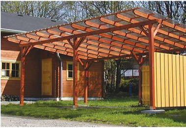 Příklady přístřešků a carportů
