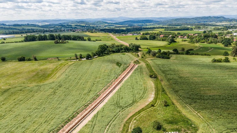 Výstavba plynovodu JZ Čechy. Foto: GasNet