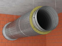 ROCKWOOL CONLIT MAT – rohož z kamenné vlny určená k protipožární ochraně kruhového ocelového potrubí