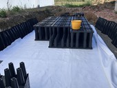 50m retenční galerie MEA v průmyslovém areálu v Nupakách