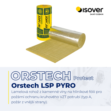 ORSTECH LSP PYRO – pro kruhové VZT potrubí v systému ORSTECH Protect.