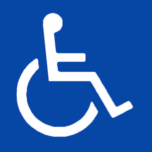 Symbol zazen nebo prostoru pro osoby na vozku, vyhlka 398/2009 Sb.