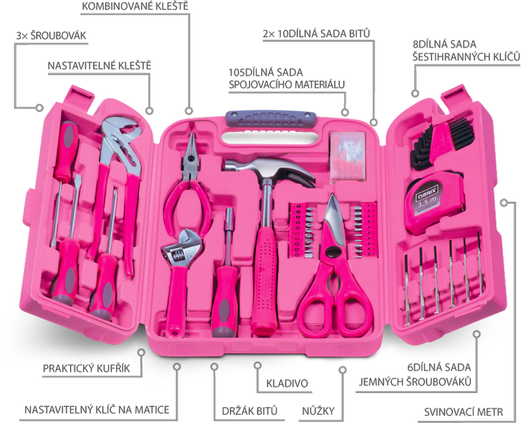 sada nad LADY TOOL KIT od Narexu