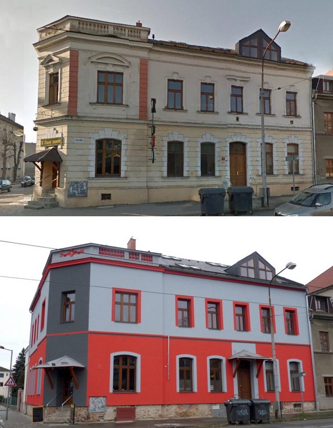 Dům U zlaté koule v Olomouci rekonstrukce fasády ostuda