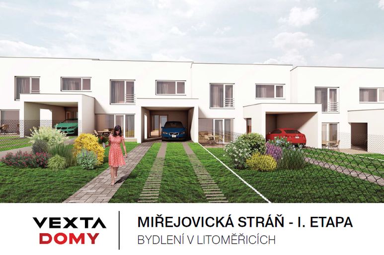 VEXTA DOMY staví nové rodinné domy na Miřejovické stráni v Litoměřicích