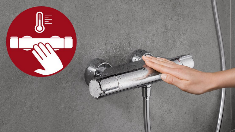 Sprchový termostat SCHELL MODUS nabízí ochranu proti opaření horkou vodou