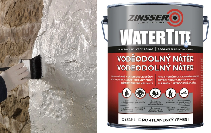 Hydroizolační nátěr Zinsser - řešení pro vlhká místa s rizikem tvorby plísně