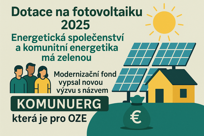 Až 2 miliardy na rozvoj komunitní energetiky za pomocí Modernizačního fondu v programu KOM