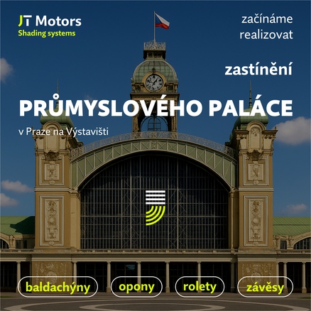 Průmyslový Palác - stínící prvky