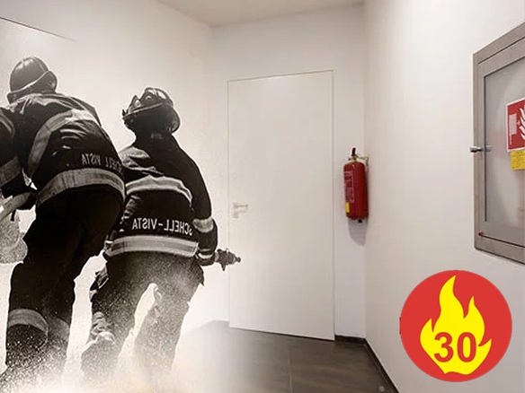 Certifikované protipožární dveře se skrytou zárubní DORSIS EI 30
