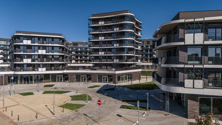 Architektura bytových domů Arcus City v pražských Řeporyjích Architektura bytových domů Arcus City v pražských Řeporyjích