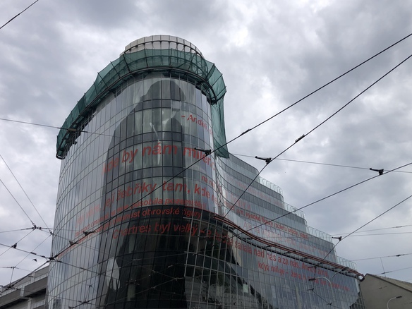Zabezpečení střechy při rekonstrukci budovy Zlatý Anděl