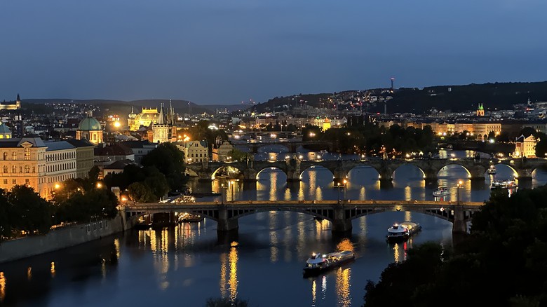 Pražské mosty z vyhlídky na Letné, foto: redakce