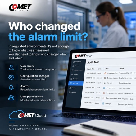 Audit Trail v COMET Cloud